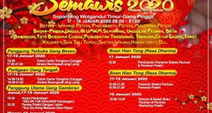 Agenda Acara Pasar Imlek Semawis 2020