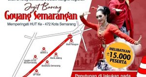 Penutupan Jalan Event Joget Bareng Goyang Semarangan