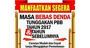 Manfaatkan Bebas Denda Tunggakan PBB 2017